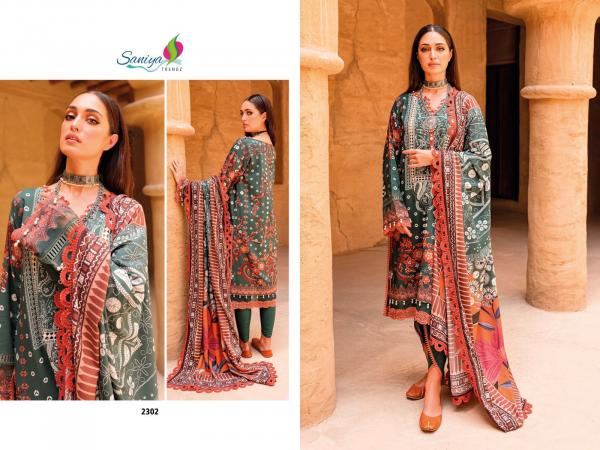 Saniya Jade Lawn Vol 23 Fancy Pakistani Suit Collection